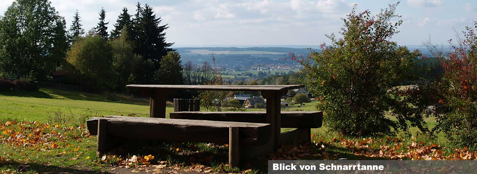 Blick von Schnarrtanne